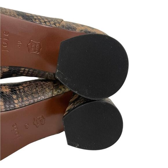 Joie Snake Heeled Boots - Picture 6 of 11